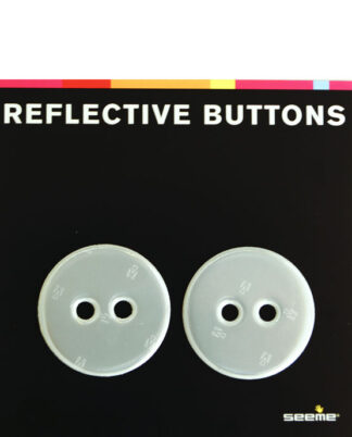 Refleks Refleksknapper hvite runde 40 mm 2 stk