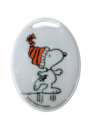 Refleks Snoopy på skøyter hengerefleks