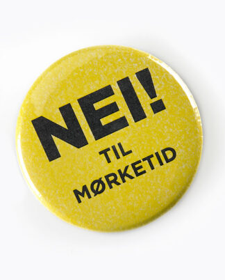 2016 Moods of Norway Nei til mørketid refleksbutton