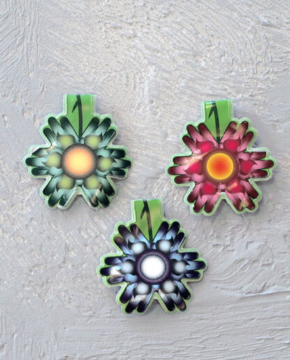 Refleks Blomst magnetreflekser - 3-pakk