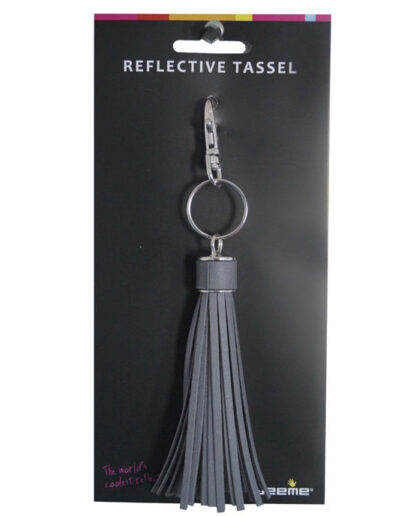 Tassel refleksanheng sølv