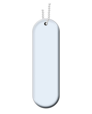 Refleks Oblong hvit hengerefleks