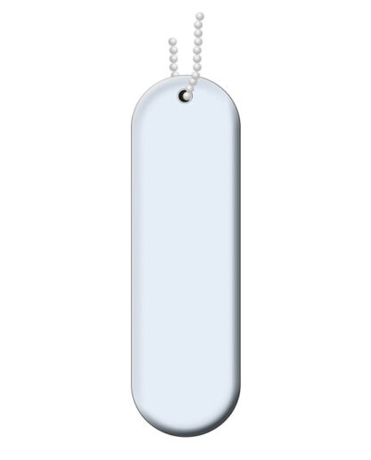 Refleks Oblong hvit hengerefleks